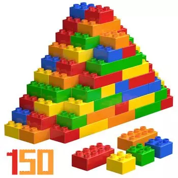 Базовый блок HIUME 150 5 Duplo Lego Duplo Anpanman совместим с набором строительных блоков Lego для малышей, детали, цвета, совместимость и блоки,