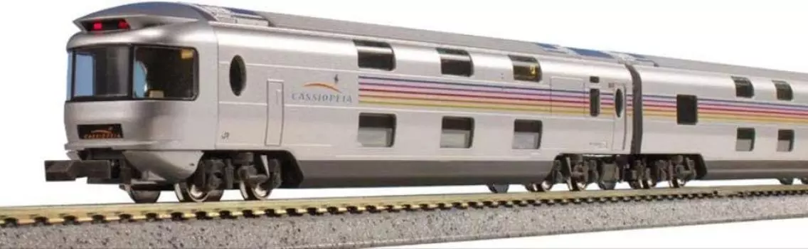 Базовый набор KATO N Gauge серии E26, модель пассажирского вагона, белый цвет Кассиопея , 6 вагонов 10-1608