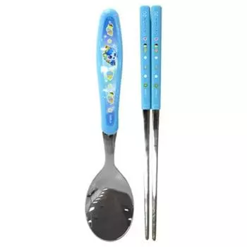 Базовый набор ложки и палочек для еды Sweet and Sour Tiniping, формовка, ложка + палочки для еды, 1 комплект, популярная корейская посуда