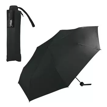 Базовый складной дождевик или простой плотный с УФ-защитой Идеально подходит для и Продукт Wpc. Зонт, Черный, Мужской, Блестящий, Большой, Базовый, Дизайн, Ручка, Защита, чёрный