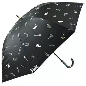 Базовый стандартный длинный для солнечной и дождливой погоды Защита от ультрафиолета 100 Специальный внутренний свет Тепло Ручной черный зонт, зонтик, погода, женский, легкий,