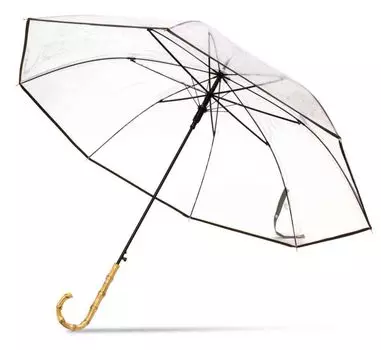 Базовый стандартный длинный прозрачный виниловый зонт для прыжков из стекловолокна и бамбука, женский, мужской, зонт, зонт, 58 см, зонт с одним касанием, прочный,