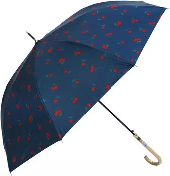 Базовый стандартный длинный зонт для солнечной и дождливой погоды с внутренним УФ-светом, прыжок в одно касание, стекловолоконный деревянный темно-синий зонт, женский, дневной, с покрытием и т. д.