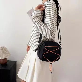 Базовый стиль, прочные повседневные сумки через плечо, швейные нитки, горячая распродажа сумок для женщин, мягкие нейлоновые молнии, женские сумки через плечо