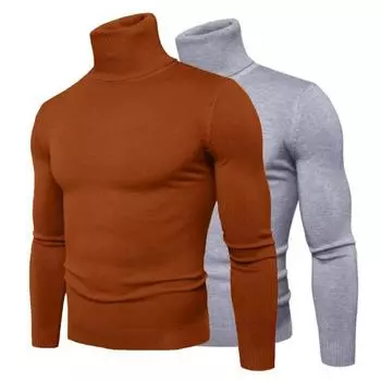 Базовый свитер Потрясающий эластичный быстросохнущий базовый свитер Противоусадочный базовый свитер с высоким воротником Зимний свитер для дома L жёлтый