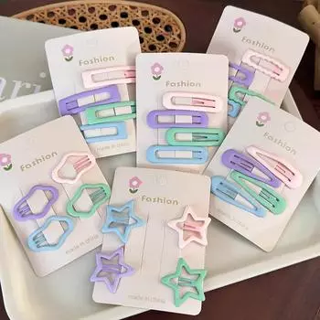 BB клипсы в форме сердца милые девушки милые заколки шпильки женские модные аксессуары для волос головные уборы заколки для волос