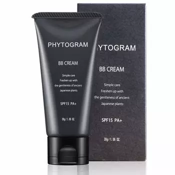 BB крем средний 30 г SPF15 без запаха тип акне шрам синяя борода мужской PA+ (Фонд Суфле) [Фитограмма]