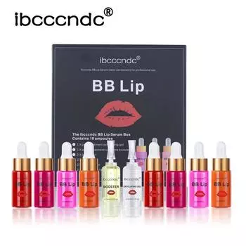 BB Lips Ampoule Serum Starter Set Semi-Permanent BB Lip Gloss Tinted Pigment Lasting Moisturizing For Lip Care Glow Бесплатная доставка