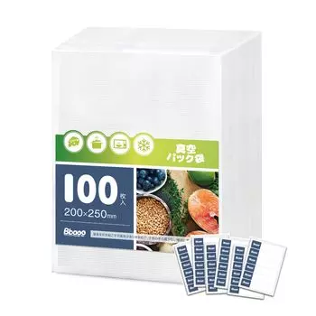 Bbaoo вакуумная упаковка 100 пакетов для вакуумного пакета безопасная еда тепло BPA еда микроволновая печь низкая температура домашний ресторан пакеты для использования, 20x25 см, штук, 170,