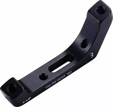 BBB Disc Brake Adapter Black Compatible with Rotor Power Mount Rear Flat Mount Conversion 140/160mm Mount/Post BBS-97R