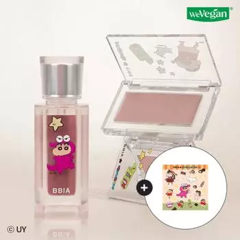 Bbia [2 Chocobi Editions] Downey Cheek+новый оттенок Velvet + бесплатная наклейка Duckoo 10Downey chocolate/52 Chocolate-flavored lives