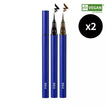 Bbia [2set] Never Die Brush Eyeliner 01 matte black/01 matte black