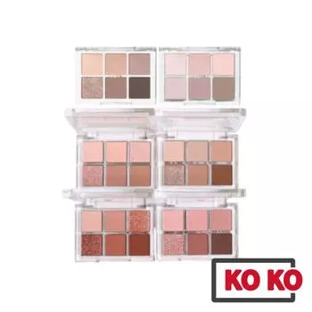 [BBIA] Палитра теней для век Ready To Wear 5 г 8 видов 01 Nude Blush