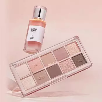 BBIA Ribbon Edition набор из 2 предметов: палетка теней для век Essential Eye Palette + оттенок Lo, 02 Your Peach_07 Peach Lo