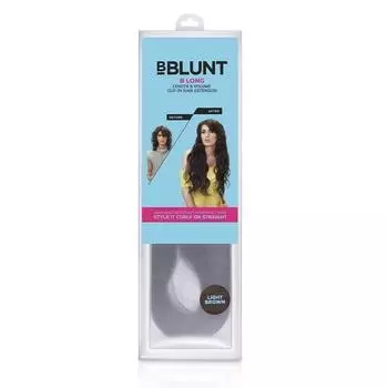 BBlunt B Длинные и объемные накладные волосы на клипсах, светло-коричневые