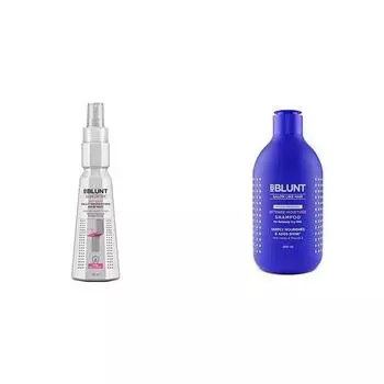 BBLUNT Hot Shot Heat Protection Mist 150 мл | Интенсивно увлажняющий шампунь 300 мл спрей