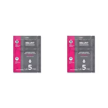 BBLUNT Intense Shine Heat Hair Spa Mask с рисом и протеинами шелка для салонного спа-ухода за волосами дома - 70 г (Упаковка из 2 шт.)