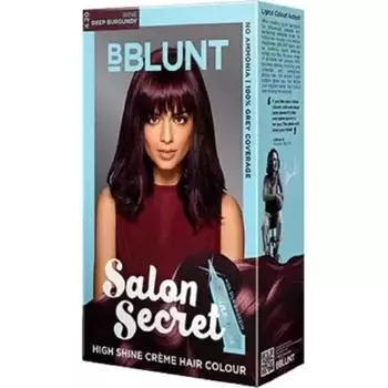 BBLUNT Кремовая краска для волос с эффектом блеска (Вино Глубокий Бургундия),1 счет