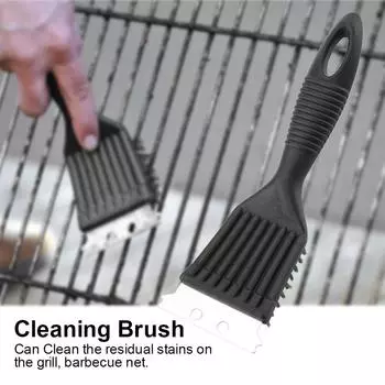 BBQ Grill Brush Grill Brush Cleaning Brush Grill Brush Extra Strong Kitchen BBQ Cleaner Stainless Steel Wire Bristles