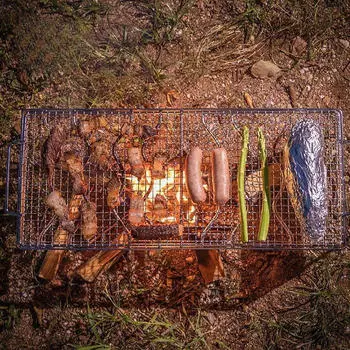 BBQ Mesh Mat Non Stick Reusable Cooking Tools Multifunctional Grill Net Grid Grates Pad for