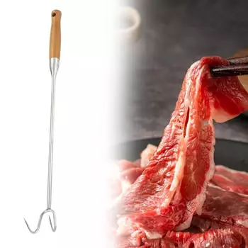 BBQ Мясорубка Крюк Стейк Гриль Steel Handle