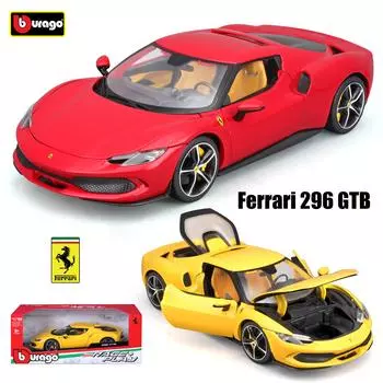 Ббураго 1:18 Ferrari Ferrari 296 G подлинная литая модель автомобиля имитационная модель автомобиля из сплава ручная работа украшение коллекция игрушек