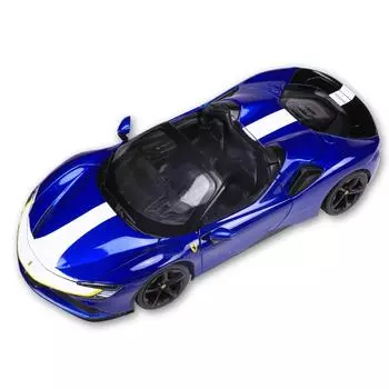 Ббураго 1:18 Ferrari SF90 Spider Signature Series Статические литые автомобили Коллекционные модели автомобилей Игрушки чёрный