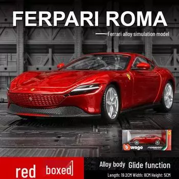 Ббураго 1:18 Модель римского спортивного автомобиля - Сплавная игрушка для украшения и коллекционный предмет