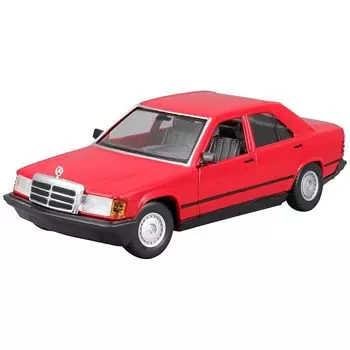 Bburago 1/24 mercedes benz 190 E 1987 красный Готовый продукт