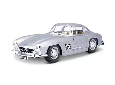 Bburago 300 SL 1954 Серебряный Мини-Автомобиль Литой Автомобиль Полный Продукт 300 SL SL 1/24 Mercedes-Benz 1:24 Мерседес-Бенц (1954) 18-22023 [Предмет]