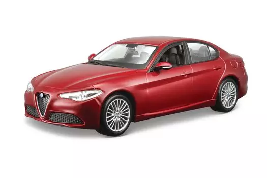 Bburago Alfa Romeo Giulia 2016 Giulia 2016 Красный литой автомобиль Mini Car RD 1/24 Alfa-Romeo 18-21080 красный