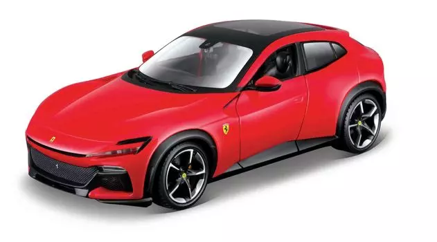 Bburago Ferrari 488 Purosangue 2023 Красный Мини-Автомобиль Литой Автомобиль Готовый Продукт 1/25 18-26030