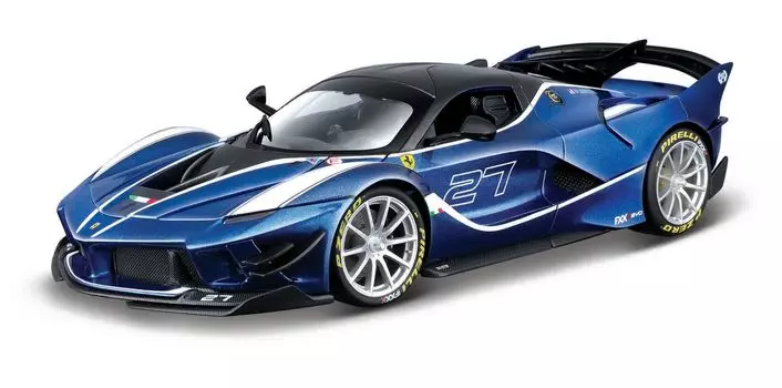 Bburago Ferrari FXX K EVO Blue Mini Car Diecast Car Complete Product Ferrari FXX K EVO 1/18 1/18 18-16012 (# 27)
