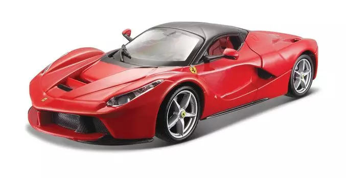 Bburago Ferrari LaFerrari Mini Car Литой автомобиль в сборе Ferrari LaFerrari 1/24 124 18-26001 красный