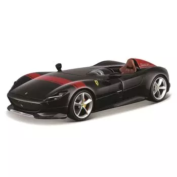 Bburago Ferrari Monza SP1 Black Race литой автомобиль готовый продукт BK 1/24 18-26027 чёрный