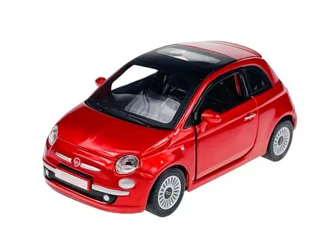 Bburago Fiat 500 Литая модель автомобиля Масштаб FIAT NUOVA 2007 1/32 (красный) [Использовал]
