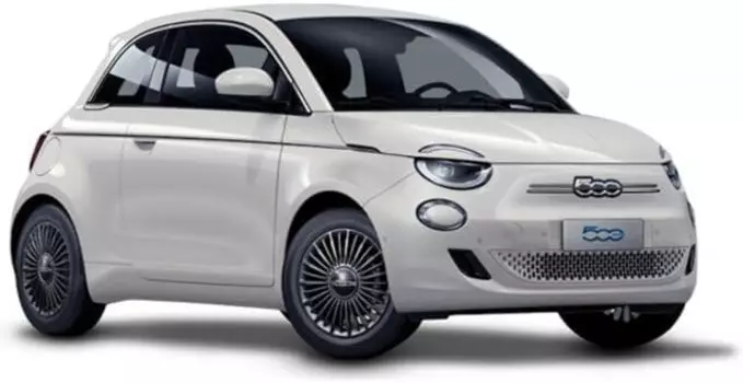 Bburago Fiat 500e 2023 Белый Мини Автомобиль Литой Автомобиль Полный Продукт WT 1/24 18-21110