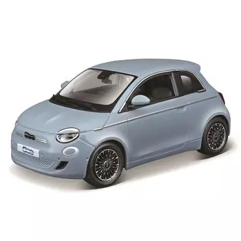 Bburago Fiat 500e 2023 Blue Mini Car Diecast Car Complete Product BU 1/24 18-21110