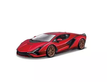 Bburago Lamborghini Sian FKP 37 Bburago Lamborghini Sian FKP 37 гоночный спортивный автомобиль литой автомобиль модель мини-автомобиля 1/18 1/18 красный