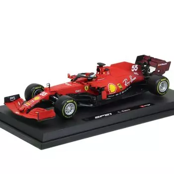BBURAGO масштаб Ferrari SF21 Sainz 2021 1/18 C. BR-18-16809CS красный