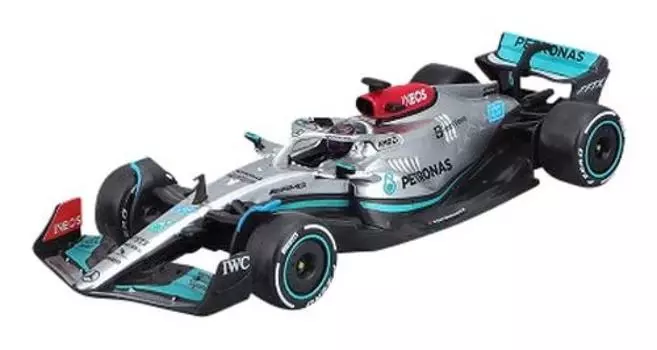 Bburago Mercedes AMG Petronas F1 Team W13 E Performance Russell с водителем готовый продукт 1/43 (2022) №63 Г.