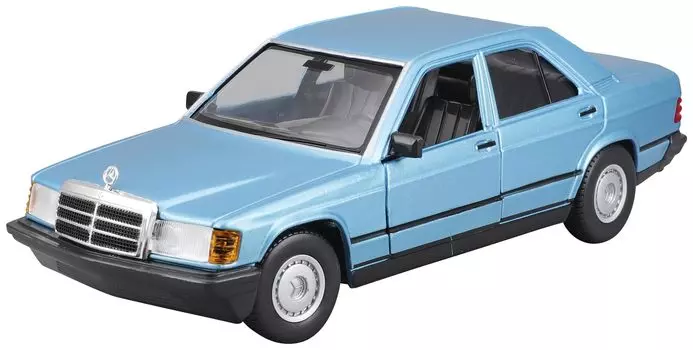 Bburago Mercedes Benz 190 E 1987 Diamond Blue Готовый продукт 1/24