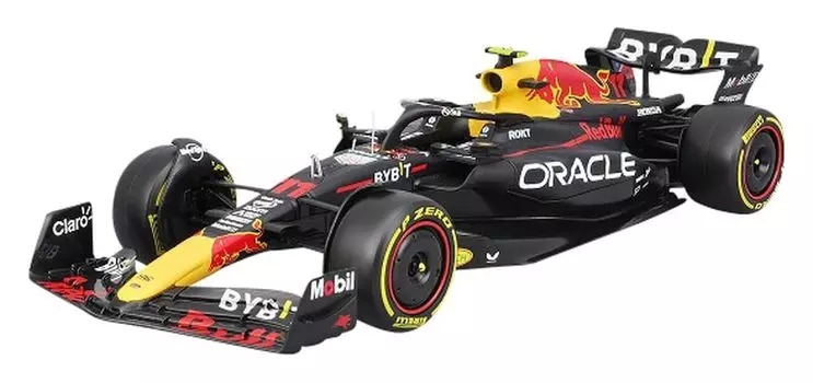 Bburago Oracle Red Bull Racing RB19 Perez с фигуркой Завершенное изделие BUR28036P 1/24 (2023) № 11 С. (оконная рама)