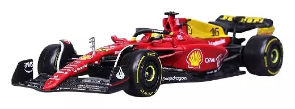 Bburago Scuderia Ferrari Гран-при Италии 75th ANIV Специальный цвет Leclerc с водителем Завершенный продукт 1/43 F1-75 (2022) № 16 С.
