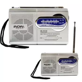 BC-R119 Мини Портативное FM-радио и плеер Walkman для пожилых людей BC-R119 model, Two bands, Two AA batteries