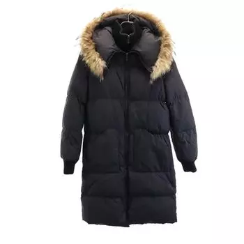 BCBGMAXAZRIA down coat S Black series hood Women Used