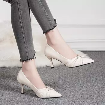 BCEBYL Весенне-осенний повседневный модный элегантный сексуальный удобный каблук с острым носком на одной ноге, со стразами, для банкета и свадьбы, на шпильке 35