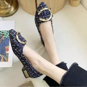 BCEBYL Весенне-осенняя повседневная модная удобная нескользящая износостойкая простая металлическая декоративная женская обувь с острым носком 35