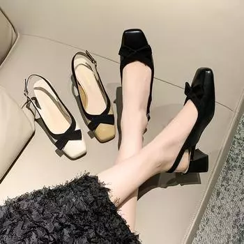 BCEBYL женские сандалии на среднем каблуке Мэри Джейн, модные новые летние пикантные женские элегантные сандалии на высоком каблуке для вечеринок, женская обувь 34