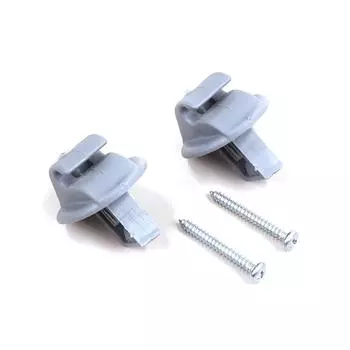 BCF5010 2 шт. зажим для солнцезащитного козырька серого цвета для Renault Megane Scenic Laguna Twingo Modus Espace Vel Satis Trafic Kangoo